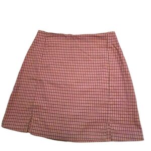 Brandy Melville John Galt Cara Pink Grey Skirt